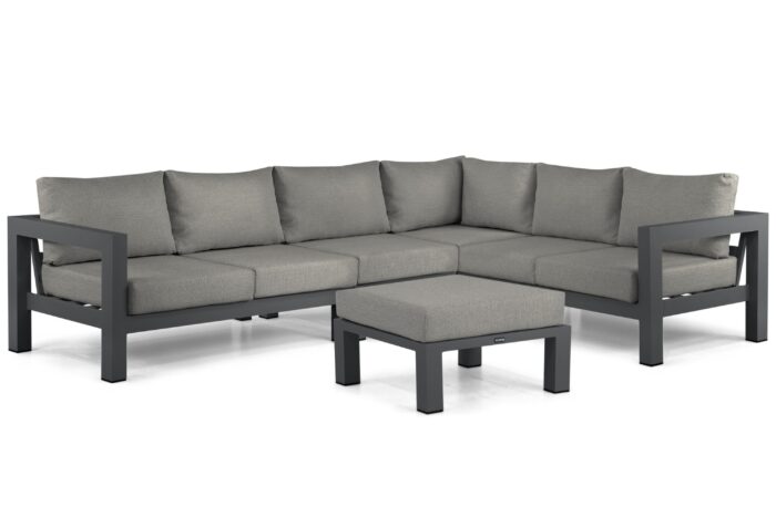 Lifestyle Garden Furniture Luca hoek loungeset 5-delig – Grijs-antraciet