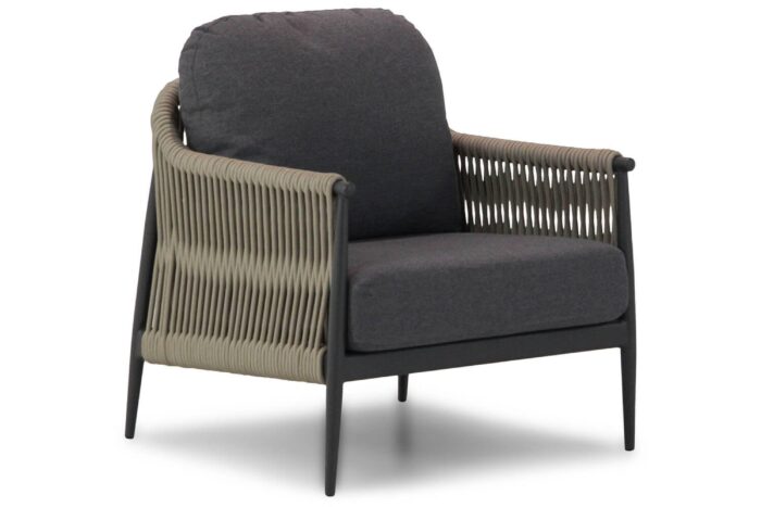 Coco Lucia lounge tuinstoel – Taupe-naturel-bruin