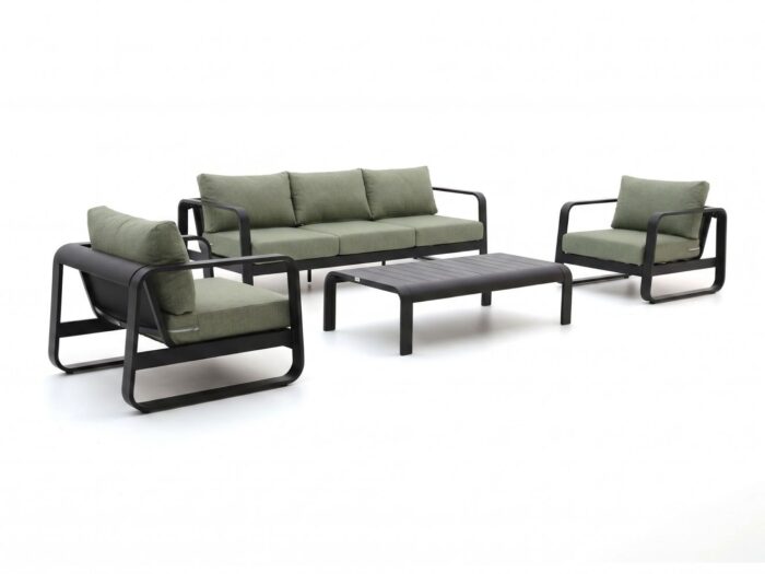 Forza Furniture Liri stoel-bank loungeset 4-delig – Grijs