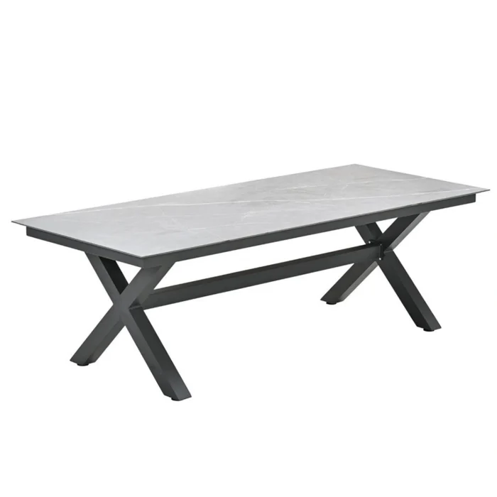 Garden impressions Marbella Tuintafel Sicilian Grey 240x100 cm - grijs