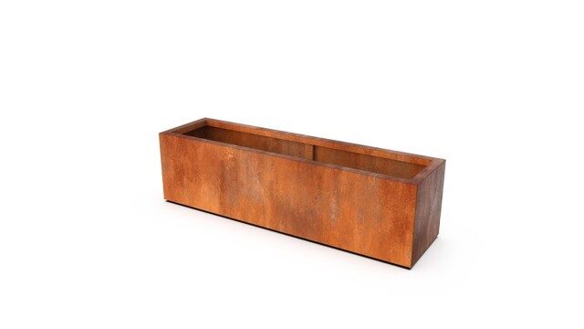Geroba Plantenbak Artesa roestkleurig 120x50x60 cm – bruin