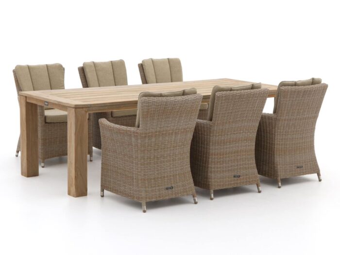 Intenso Furniture Intenso Adriano/ROUGH-X 240cm dining tuinset 7-delig Laagste prijsgarantie! – Bruin