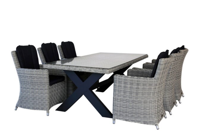 Oosterik home Diningset San Vito Lazio Grey – grijs