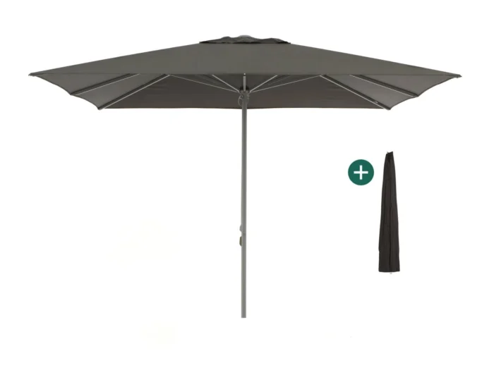Shadowline Cuba parasol 350x350cm - Zwart