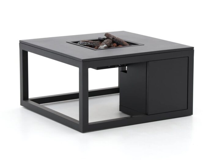 Cosiraw lounge vuurtafel 100x100x55cm Laagste prijsgarantie! – Grijs
