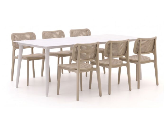 Forza Furniture Forza Xitta/Sora 220cm dining tuinset 7-delig Laagste prijsgarantie!