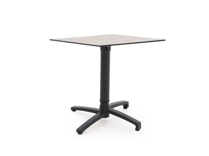 Bellagio tuinmeubelen Canzo klaptafel 70x70x73/109cm verstelbaar – Grijs