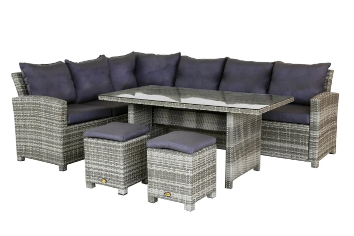 Oosterik home Dining Hoekset Palermo Sicilian Grey - grijs