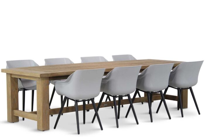 Hartman Sophie teak/Fourmile 300 cm dining tuinset 9-delig – Grijs-antraciet