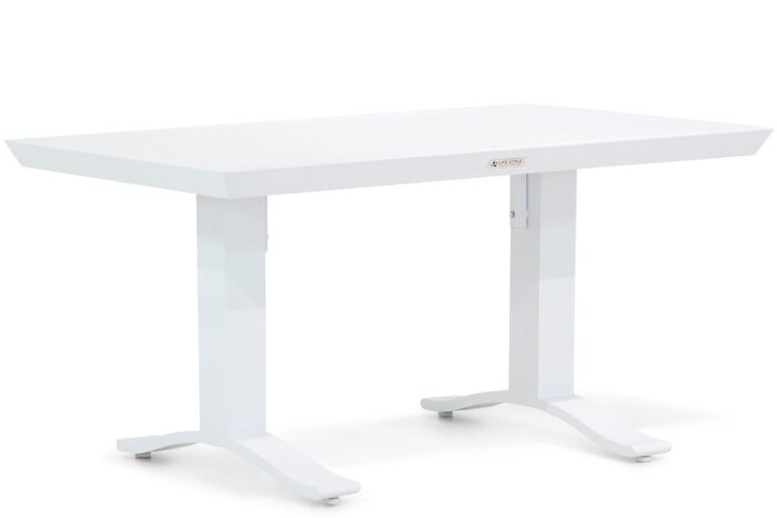 Lifestyle Garden Furniture Lione lounge/dining tuintafel 140 x 80 cm – Wit