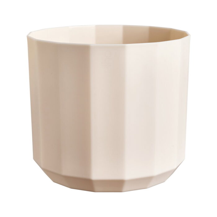 Elho Facet rond 23 cm amandelroze bloempot – roze