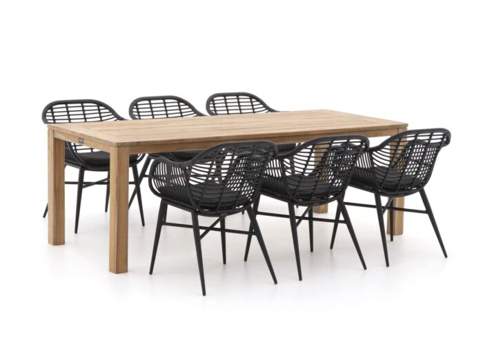 Intenso Furniture Intenso Azora/ROUGH-S 220cm dining tuinset 7-delig Laagste prijsgarantie! – Bruin