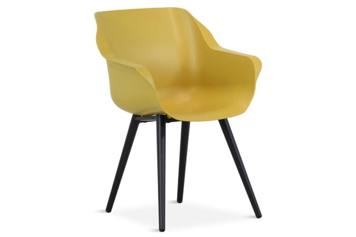 Hartman Sophie studio dining tuinstoel curry yellow met gratis kussen – Geel