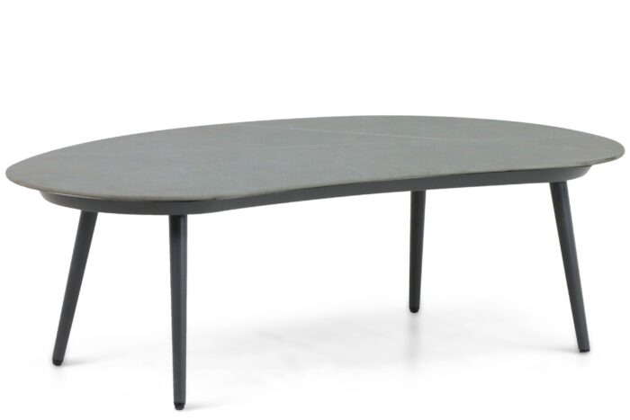 Coco Noar loungetafel organisch 130 x 70 cm – Grijs-antraciet