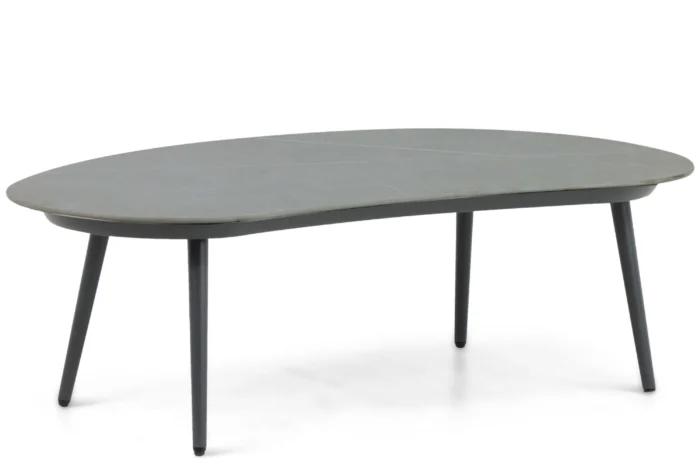 Coco Noar loungetafel organisch 130 x 70 cm - Grijs-antraciet