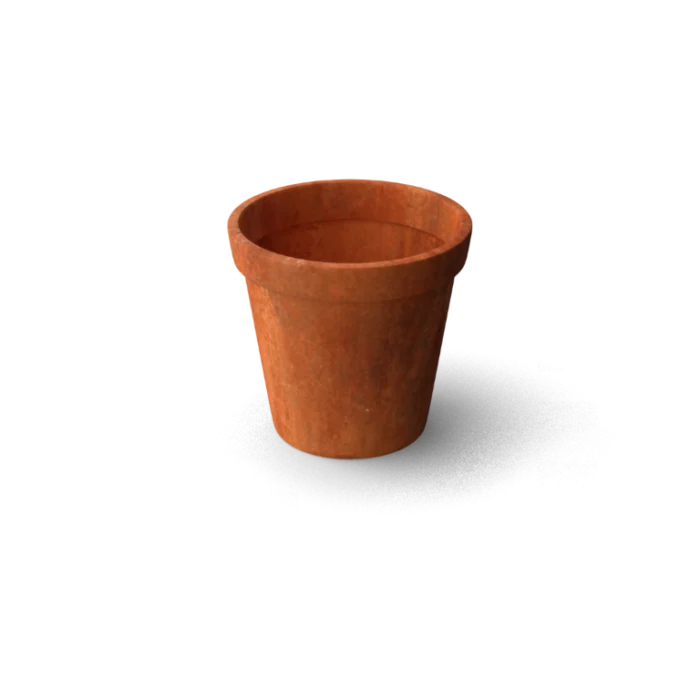 Geroba Vora conische plantenbakken Cortenstaal 1000 x 1000 mm - oranje