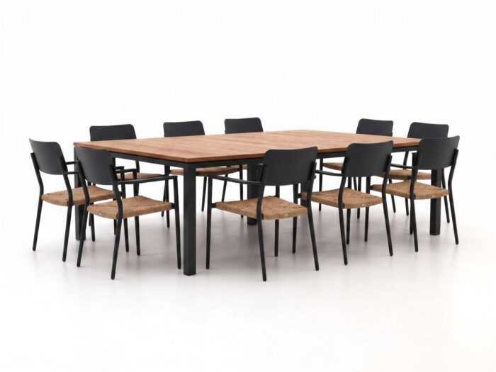 Bellagio tuinmeubelen + 10% kassakorting | Bellagio Cino/Linosa 240x160cm dining tuinset 11-delig stapelbaar