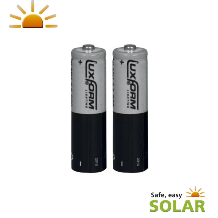 Luxform lighting Batterij AA oplaadbaar solar 2 stuks – grijs