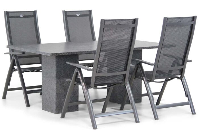 Hartman Royal Club/Graniet 180 cm dining tuinset 5-delig – Grijs-antraciet