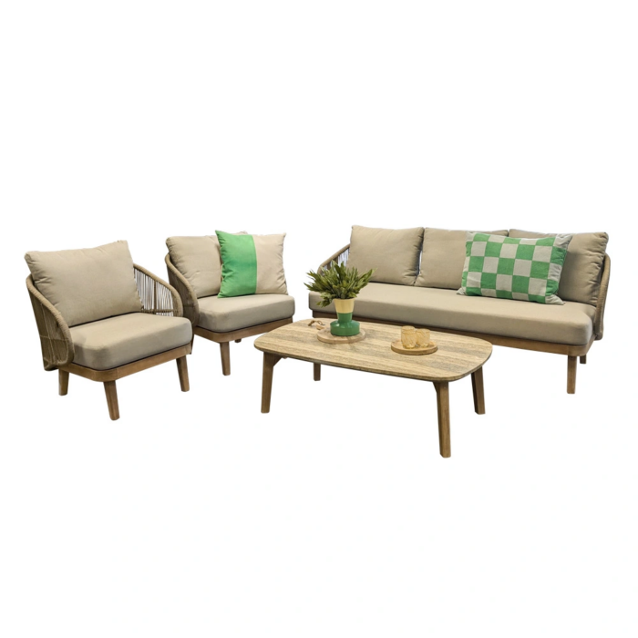 Buitengewoon de boet Mali Sofa Loungeset – beige;bruin