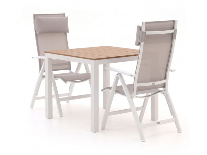 Bellagio tuinmeubelen Bellagio Avenza/Fidenza 90cm dining tuinset 3-delig verstelbaar Laagste prijsgarantie!