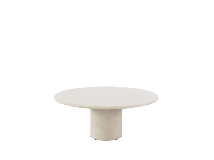 4so Hampton low dining tafel zand rond mortex dia. 160 cm