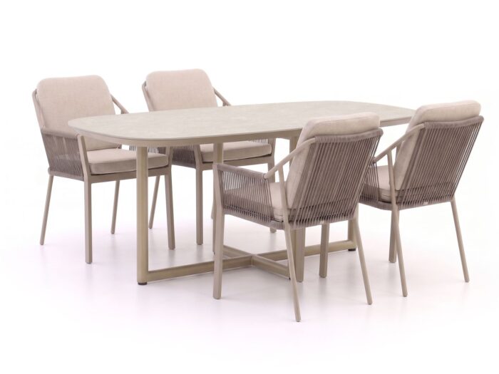 Tierra Outdoor Liv/Rivera 180cm dining tuinset 5-delig stapelbaar