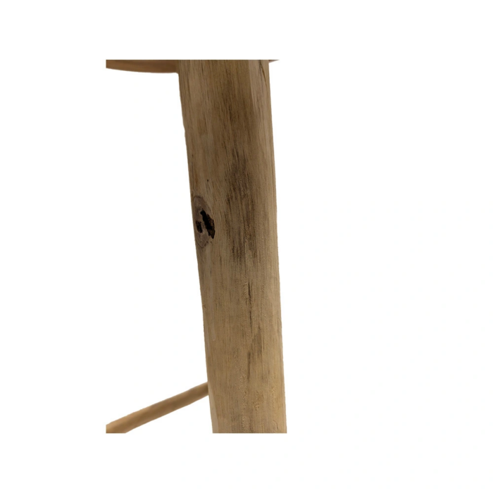 Van der leeden Bartafel Teak diameter 70 cm – bruin