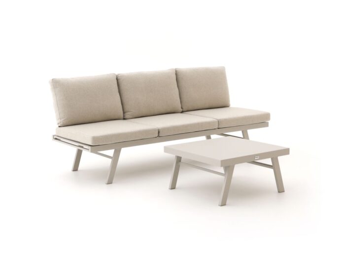 Forza Furniture Vadena loungeset 2-delig verstelbaar – Taupe