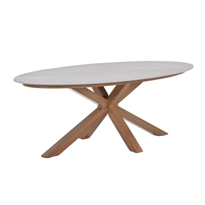 Garden impressions Scotland Tuintafel Napoli Sand 230×115 cm – bruin;grijs