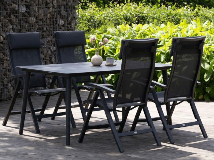 Bellagio tuinmeubelen Lugo/Sora 160cm dining tuinset 5-delig