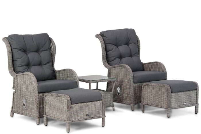 Garden Collections Embletton bistroset 5-delig – Grijs-antraciet