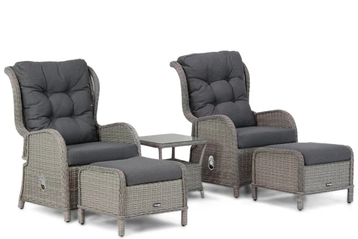 Garden Collections Embletton bistroset 5-delig - Grijs-antraciet