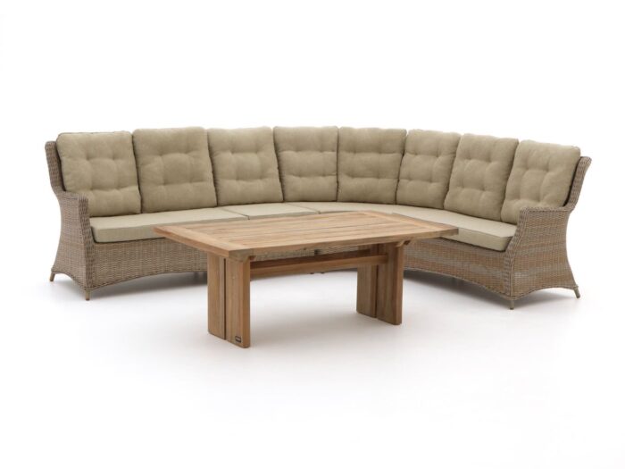 Intenso Furniture Intenso Milano/ROUGH-L dining loungeset 5-delig Laagste prijsgarantie! – Taupe