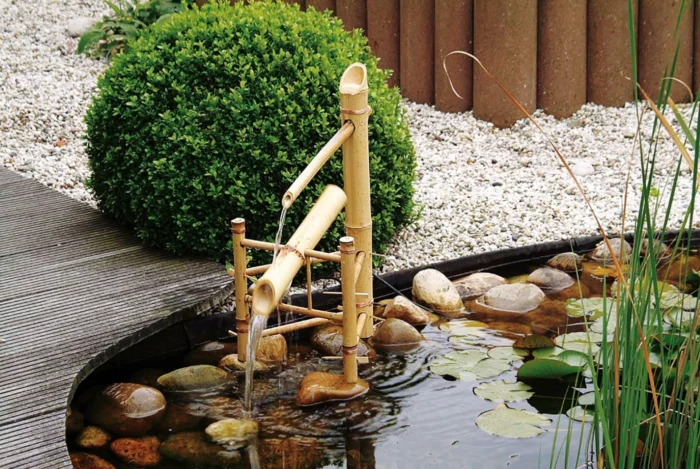 Ubbink Waterornament bamboe watertuimelaar - bruin