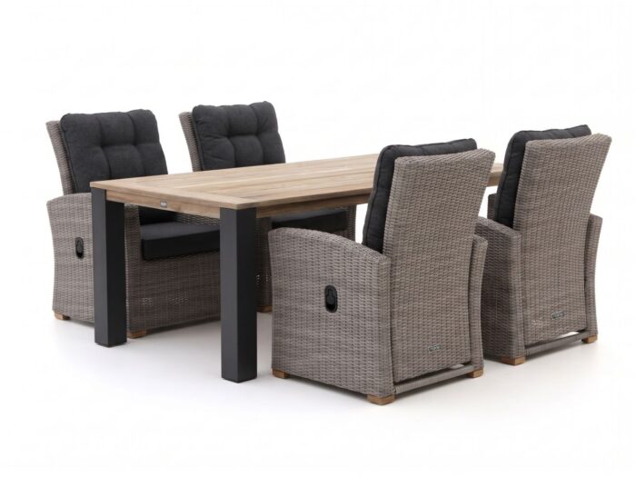 Intenso Furniture Intenso Mazzano/ROUGH-Y Ellips 200cm dining tuinset 5-delig verstelbaar Laagste prijsgarantie!