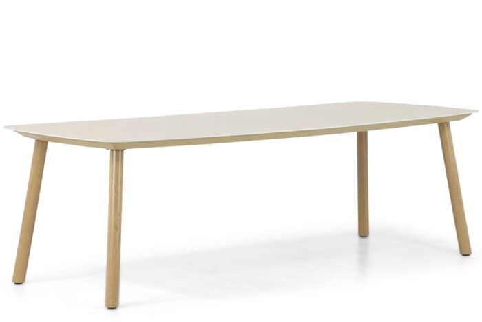 Lifestyle Garden Furniture Bloom dining tuintafel 240 x 100 cm – Taupe-naturel-bruin