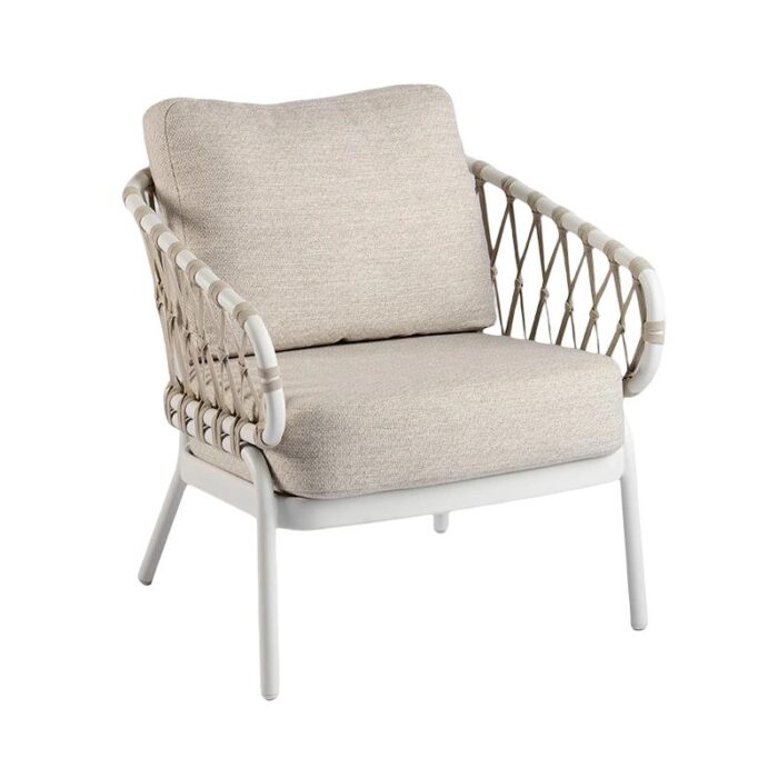 Tierra outdoor Natal Low Diningstoel Creme White