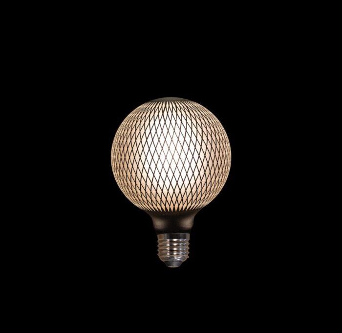 Annas collection Led lamp raster zwart 125×170 mm 4w/e27 dimbaar Anna’s Collection