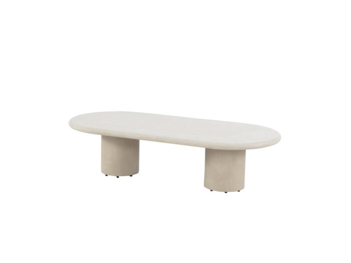 4so Hampton salontafel zand ovaal mortex 140×65 cm