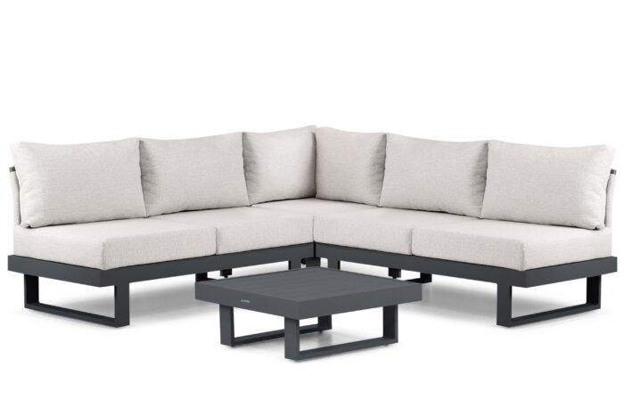 Lifestyle Garden Furniture Lorenzo hoek loungeset 4-delig – Grijs-antraciet