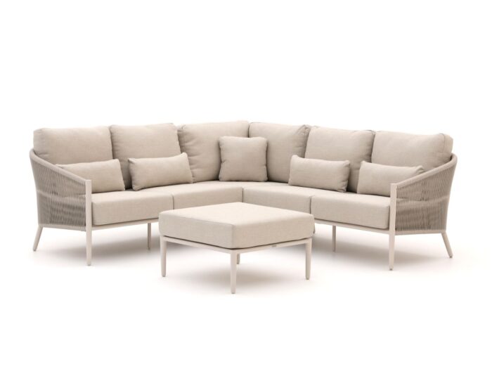 Bellagio tuinmeubelen Bellagio Mineo hoek loungeset 4-delig Laagste prijsgarantie! – Taupe
