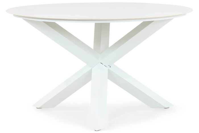 Santika Furniture Orino dining tuintafel 130 cm – Wit