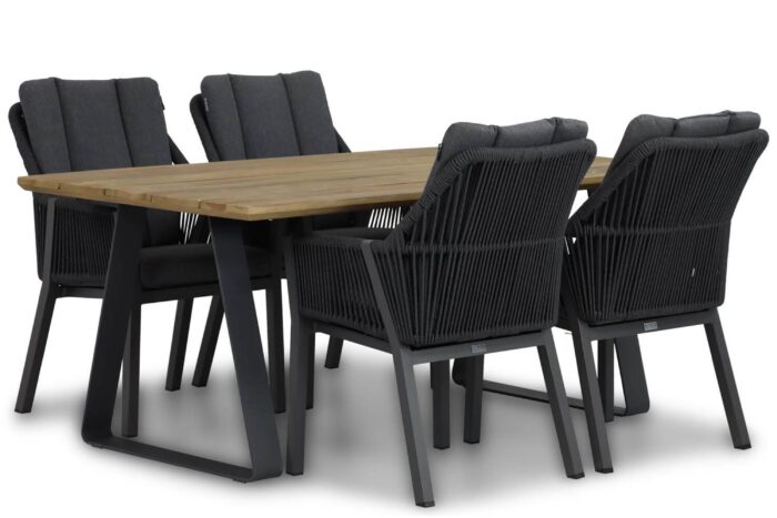 Lifestyle Garden Furniture Verona/Palta 180 cm dining tuinset 5-delig – Transparant