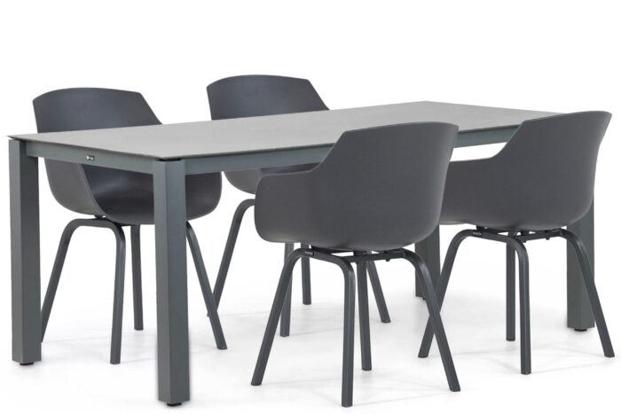 Lifestyle Garden Furniture Salina/Yoko 180 cm dining tuinset 5-delig – Grijs-antraciet