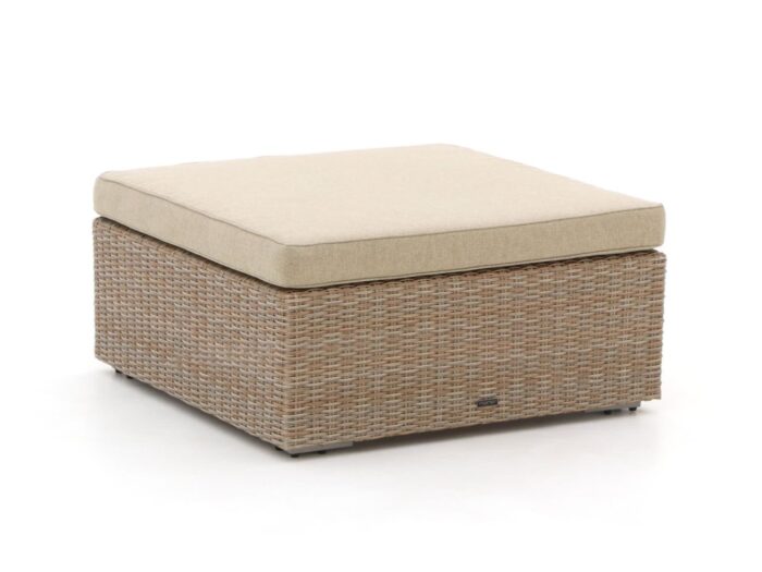 Intenso Furniture Intenso Carpino lounge voetenbank 92x92cm Laagste prijsgarantie! – Taupe