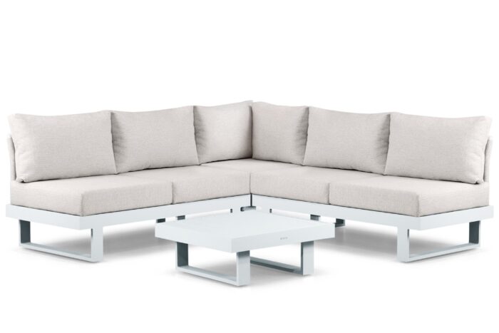 Lifestyle Garden Furniture Lorenzo hoek loungeset 4-delig – Wit