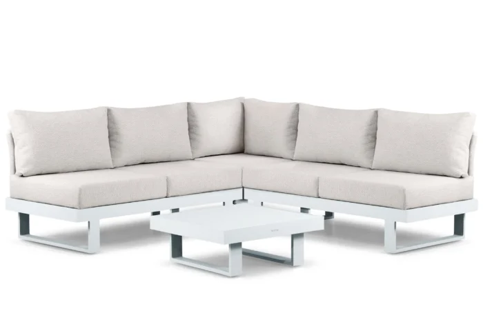 Lifestyle Garden Furniture Lorenzo hoek loungeset 4-delig - Wit