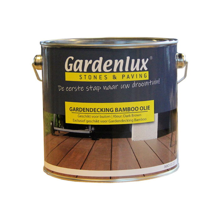 Gardenlux Bamboo olie 2,5 liter Dark Brown per stuk – bruin