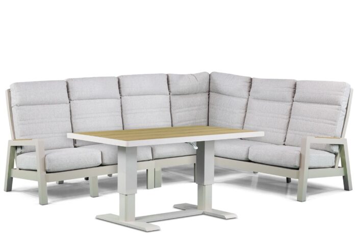 Lifestyle Garden Furniture Evora hoek loungeset 5-delig – Taupe-naturel-bruin